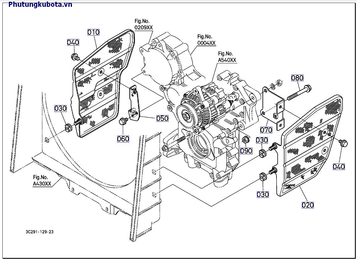 Nắp đậy bên hông mui. nắp cabo mới 10001-49999